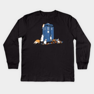 Time Travelers Kids Long Sleeve T-Shirt